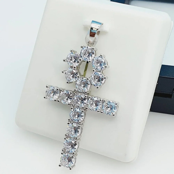 "925 Sterling Silver Cubic Zirconia Pendant, UU1P6A6025 - Picture 8 of 10